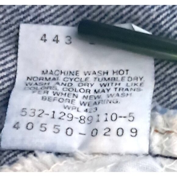 Vintage Levis 550 Acid Wash Relaxed Fit Jeans 35x30 USA Made 80s Icon - Picture 4 of 11